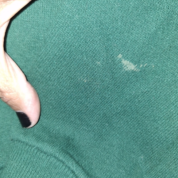 VINTAGE Oarsman 913 Women Sweatshirt XL Green Graphic Dog & Cat Embroidered - Picture 10 of 10